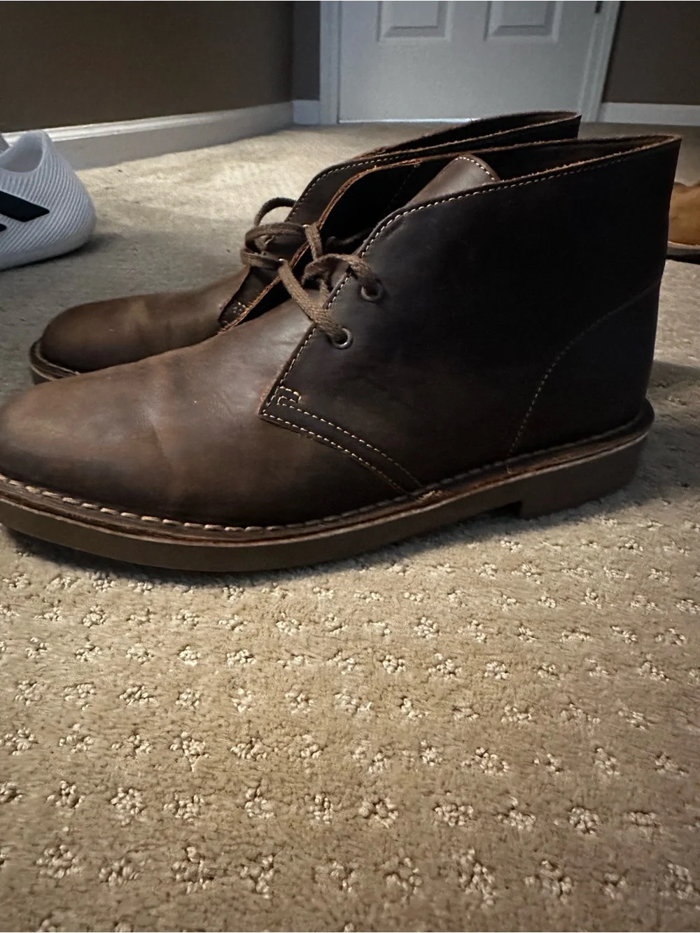 Clarks Dark Brown Leather Chukka Boots